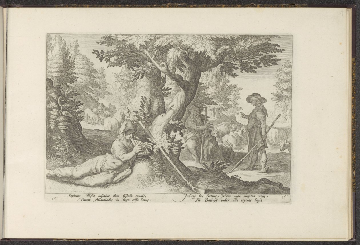 Mercure et Battus - Hendrick Goltzius (workshop of)