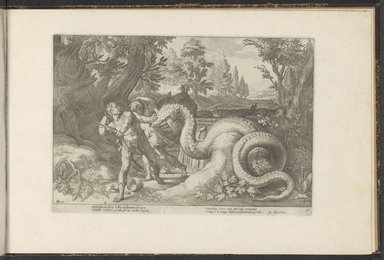 Compagnons de Cadmus dévorés par un dragon (Ovidius