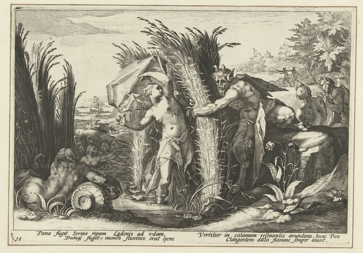 Pan et Syrinx - Hendrick Goltzius (workshop of)