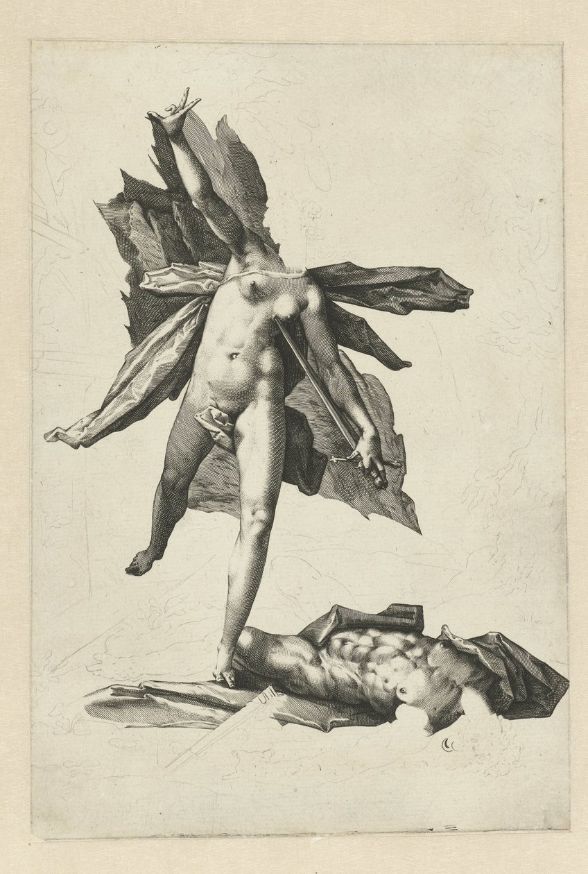 Pyrame et Thisbé - Hendrick Goltzius (workshop of)