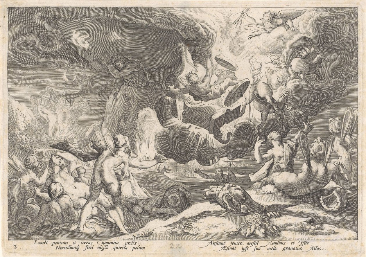 Chute de Phaéthon - Hendrick Goltzius (workshop of)