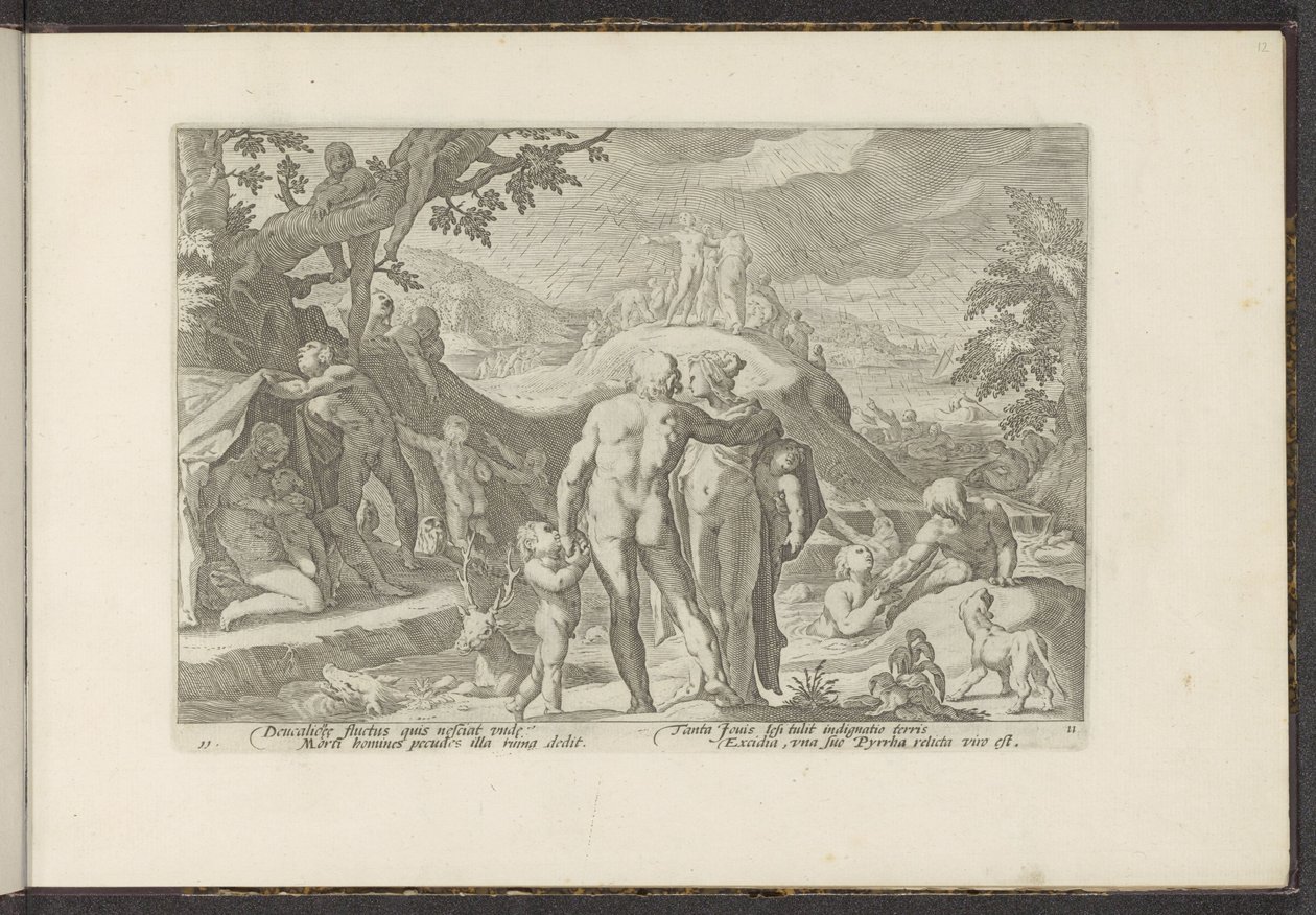 Déluge de Deucalion - Hendrick Goltzius (workshop of)