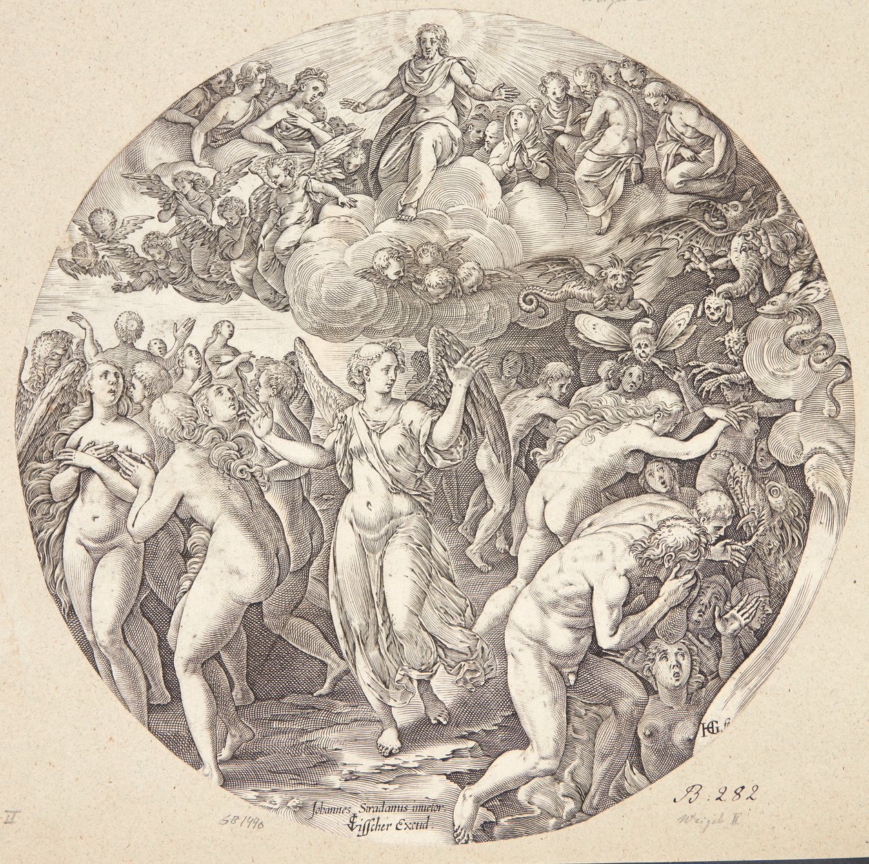 La séparation des élus et des damnés - Hendrick Goltzius