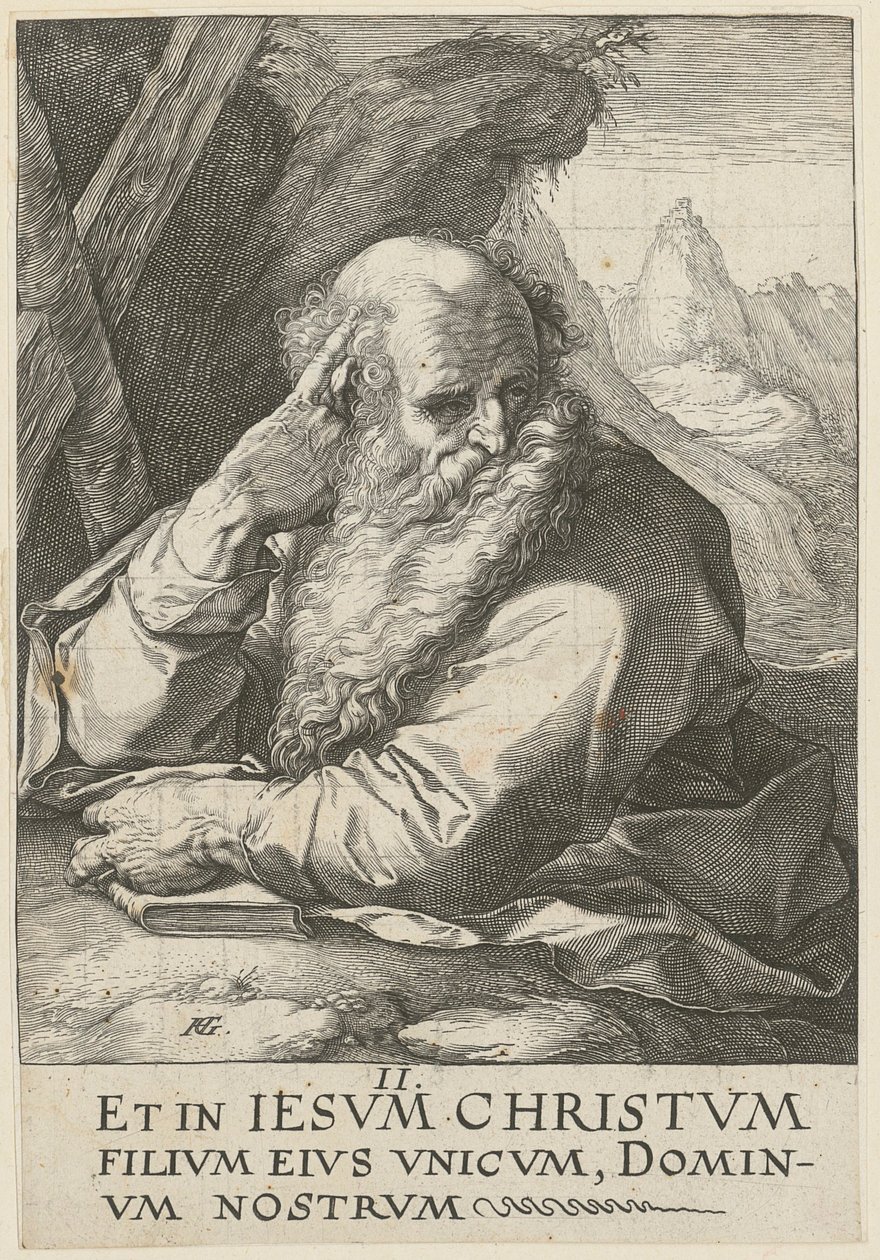 Andreas, feuille 2 de la série « Le Christ, les douze apôtres et Paul » - Hendrick Goltzius