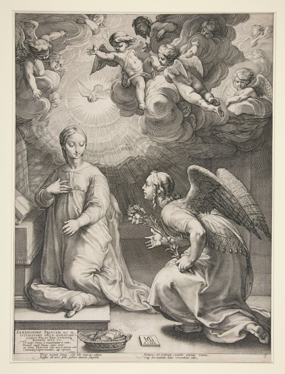 Annonciation - Hendrick Goltzius