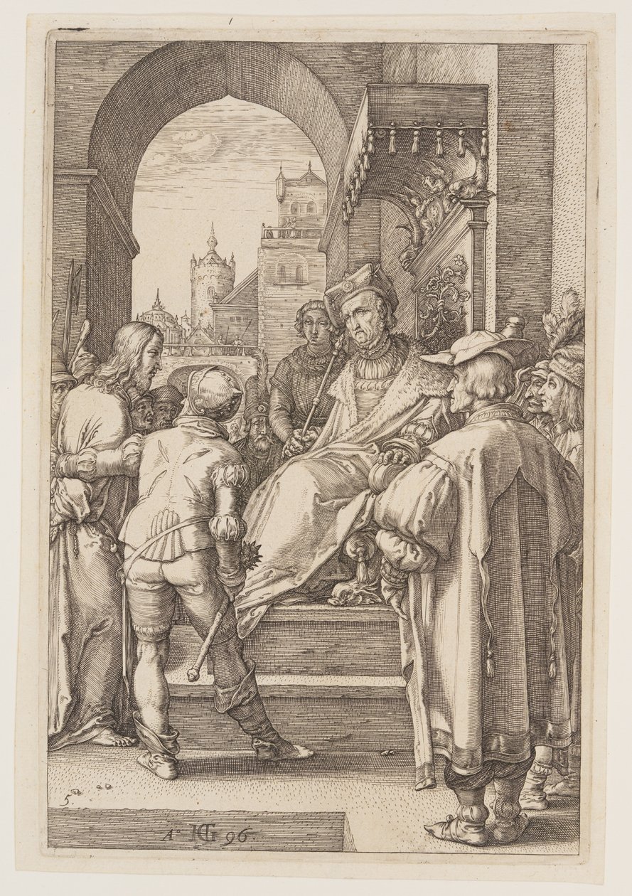 Le Christ devant Pilate, extrait de La Passion - Hendrick Goltzius