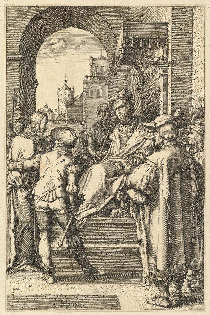 Le Christ devant Pilate, de « La Passion du Christ » - Hendrick Goltzius