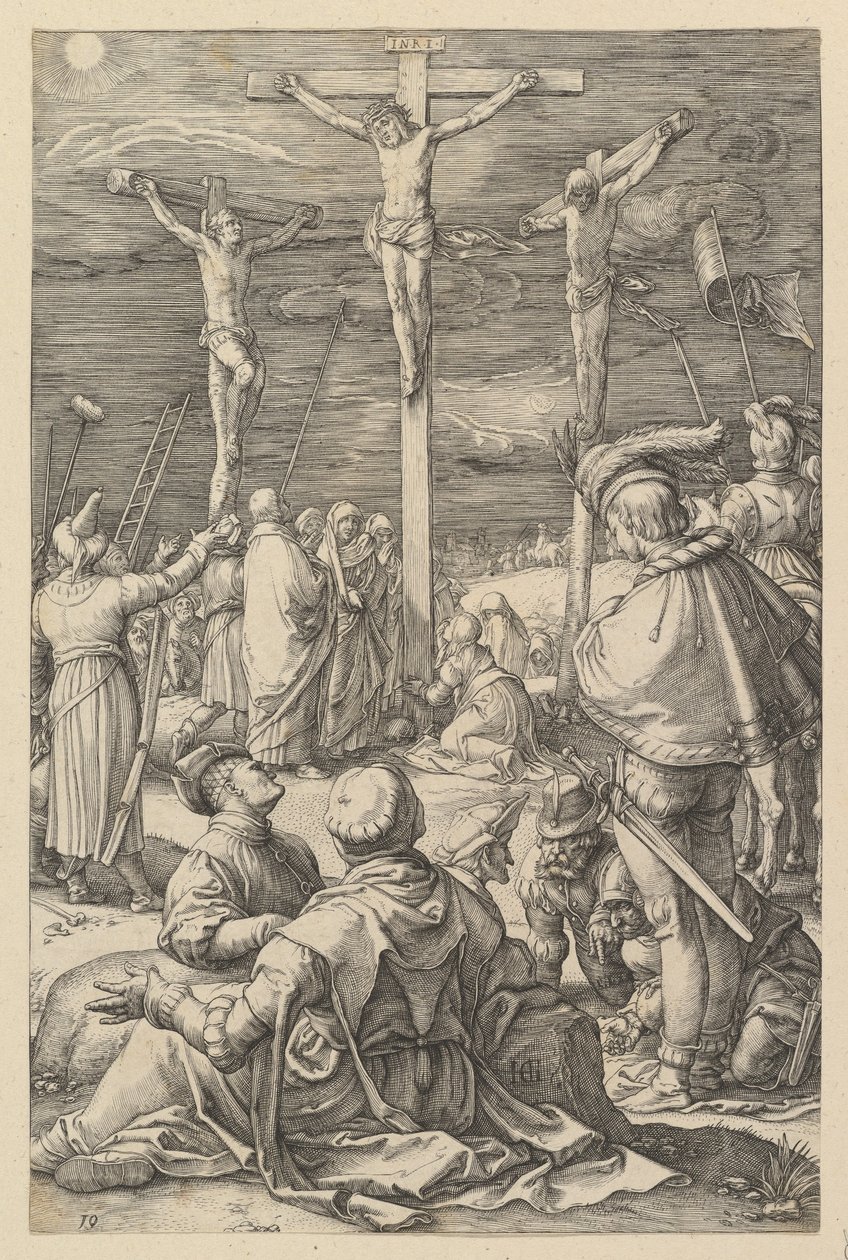 Le Christ en croix, tiré de « La Passion du Christ » - Hendrick Goltzius