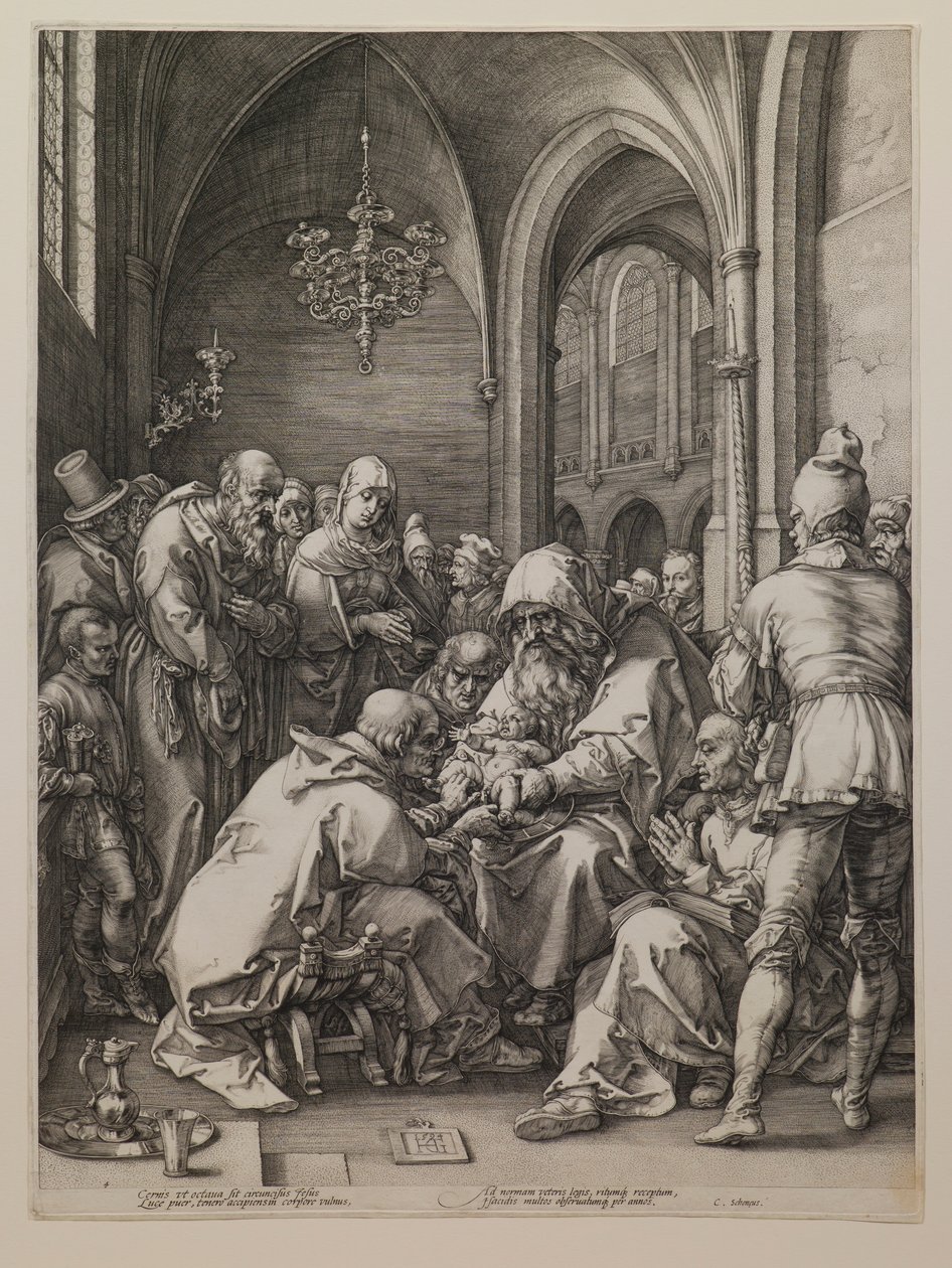 La circoncision, tirée de la série « La Vie de la Vierge » - Hendrick Goltzius