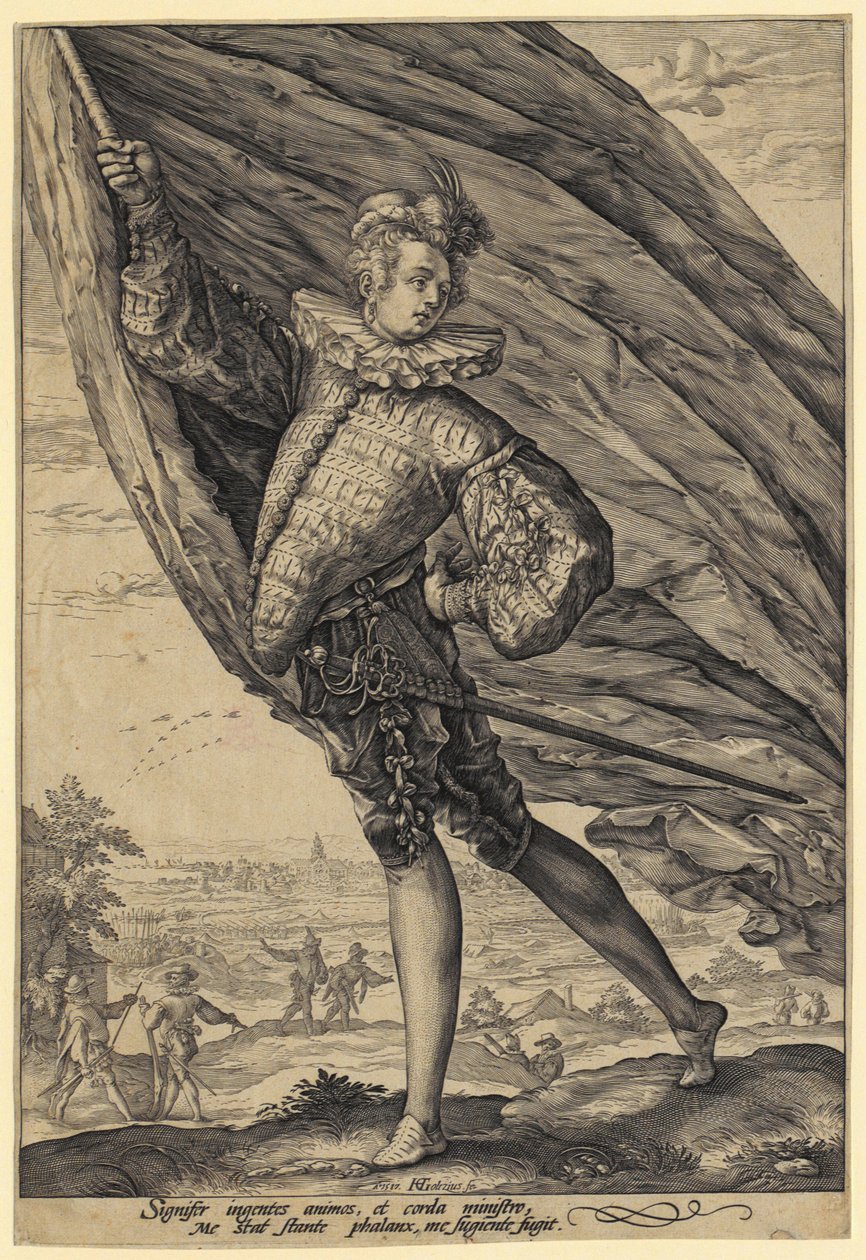 Porte-drapeau - Hendrick Goltzius