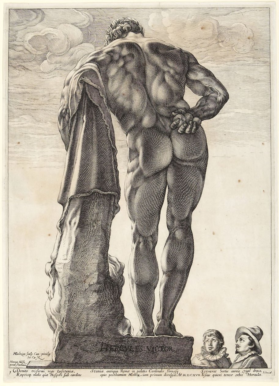 Hercule Farnèse, vue de dos - Hendrick Goltzius