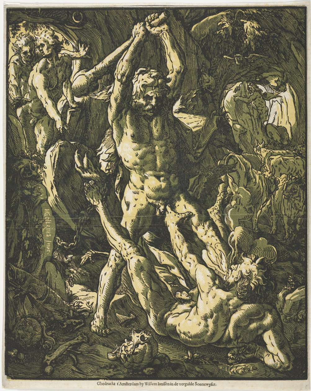 Hercule et Cacus - Hendrick Goltzius