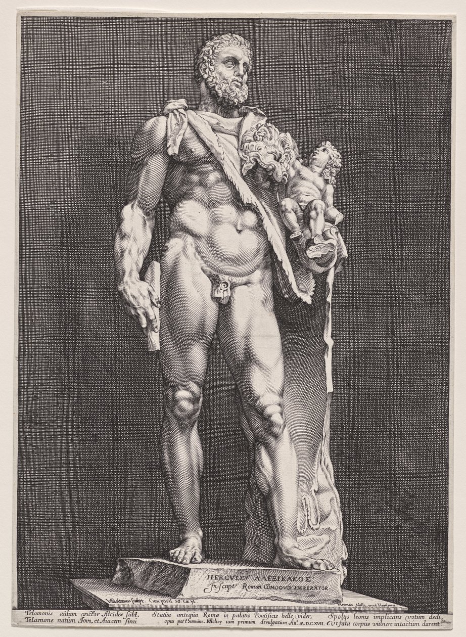 Hercule et Téléphos - Hendrick Goltzius