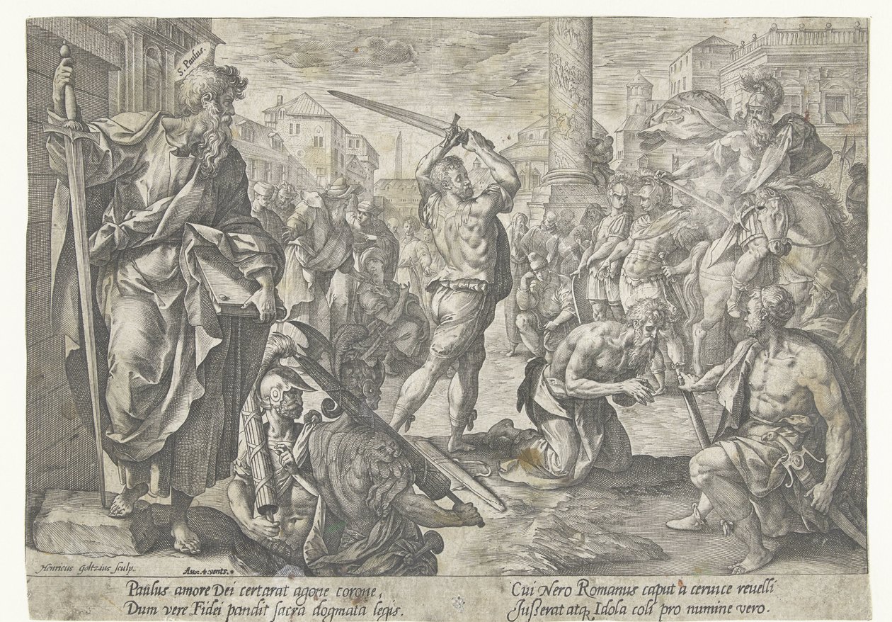 Le martyre de Paul - Hendrick Goltzius