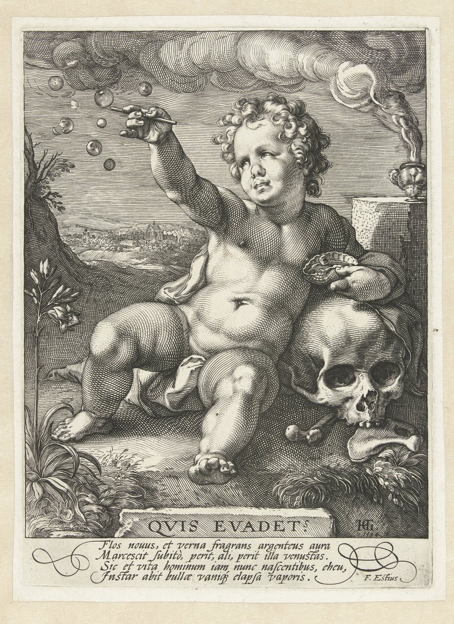 Homo bulla - Hendrick Goltzius