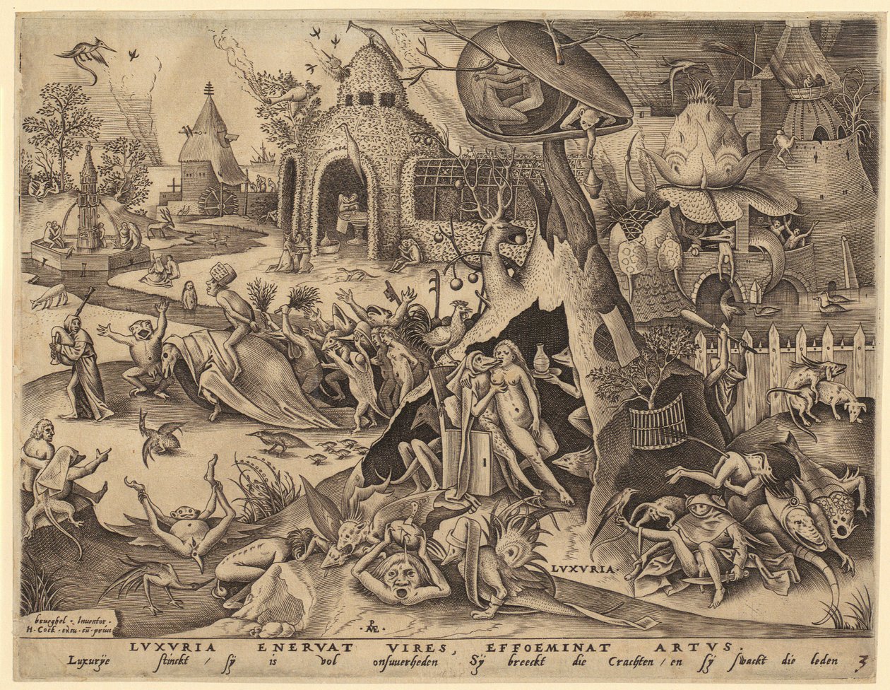 Horatius Coclès, planche 2 de la série « Héros romains » - Hendrick Goltzius