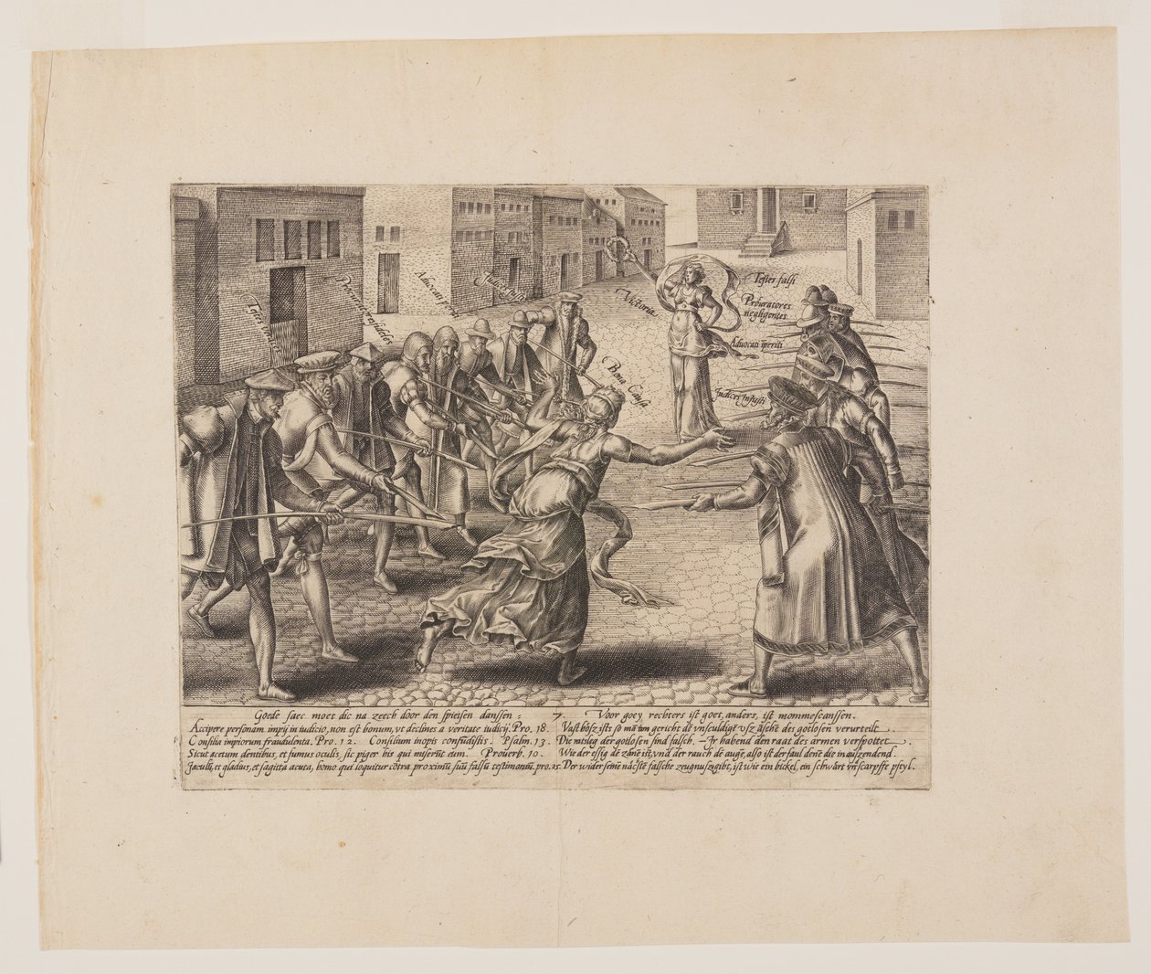 Litiges impropres, tiré de Litis Abusus (Les abus de la loi) - Hendrick Goltzius