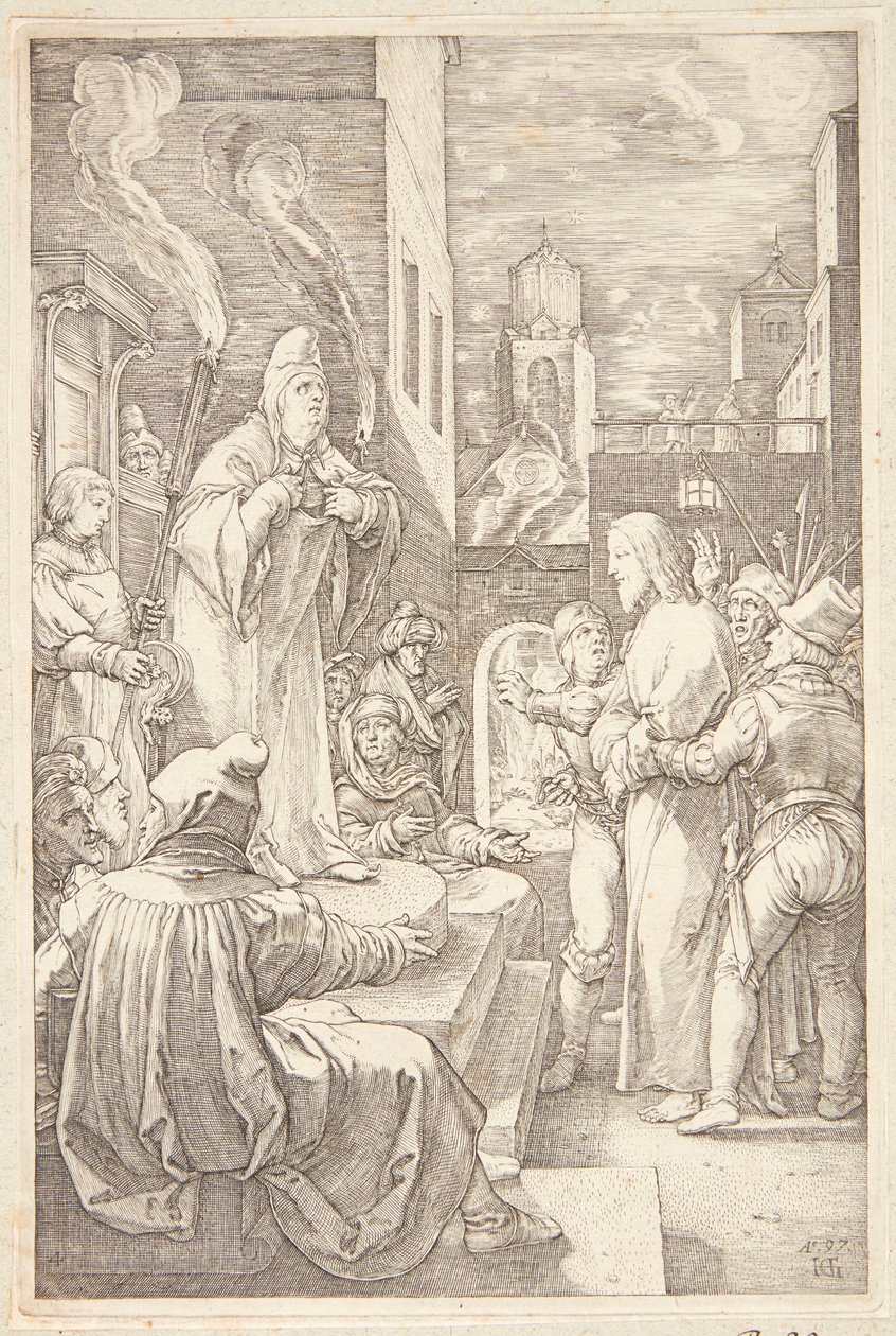 Jésus devant le Conseil - Hendrick Goltzius