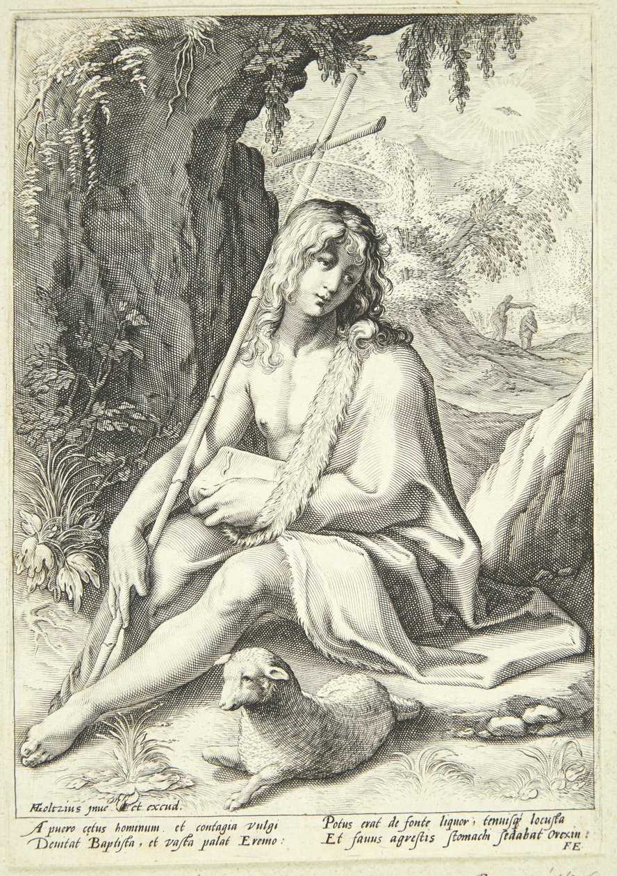Jean-Baptiste dans le désert - Hendrick Goltzius