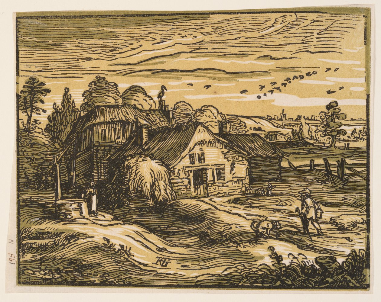 Paysage avec une ferme - Hendrick Goltzius