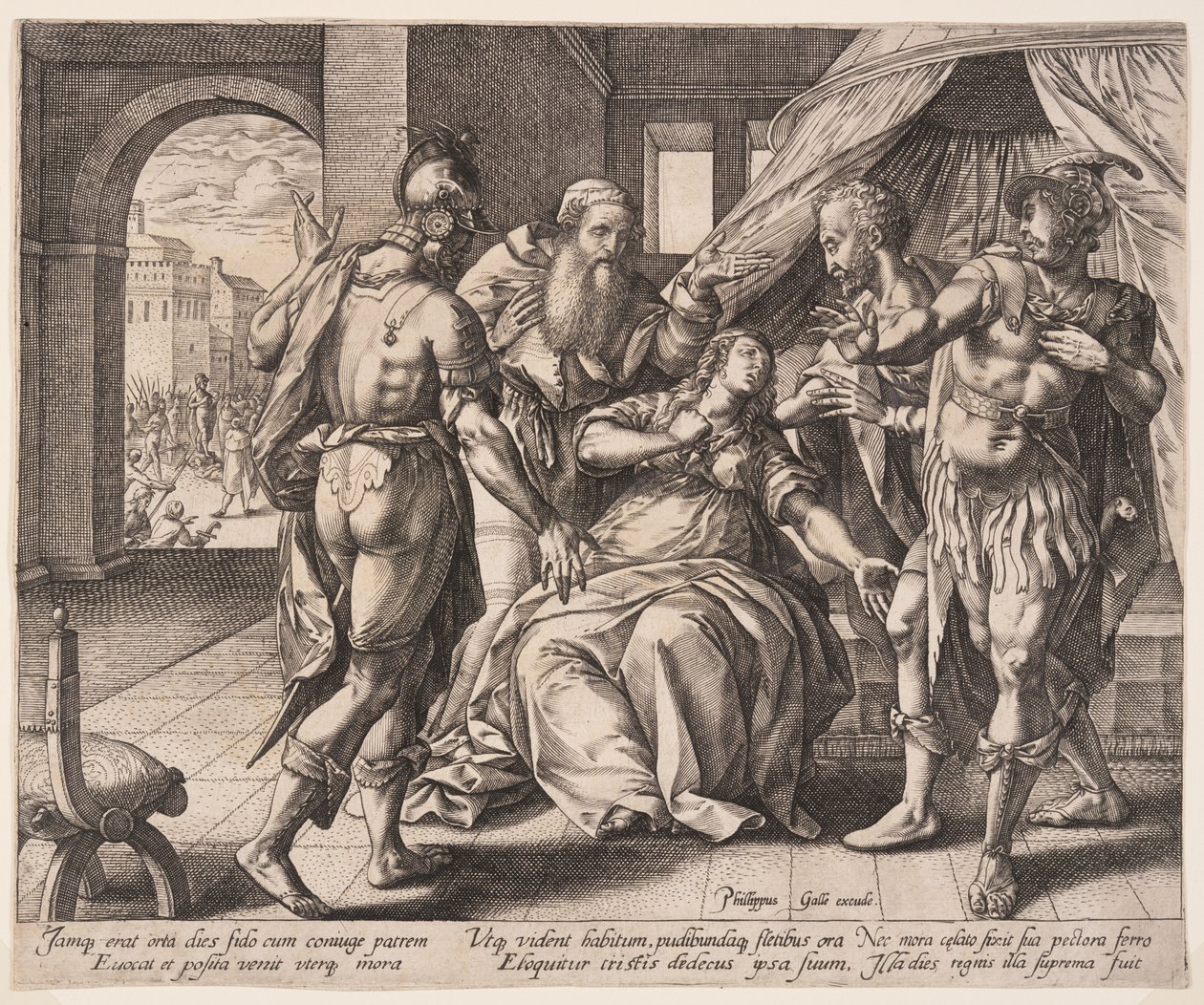Lucrèce se suicide, extrait de L