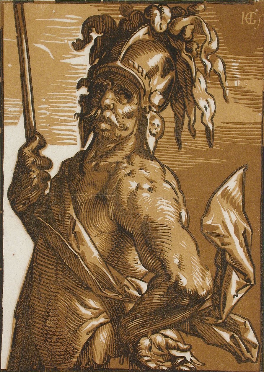 Mars (Halbfigur) - Hendrick Goltzius