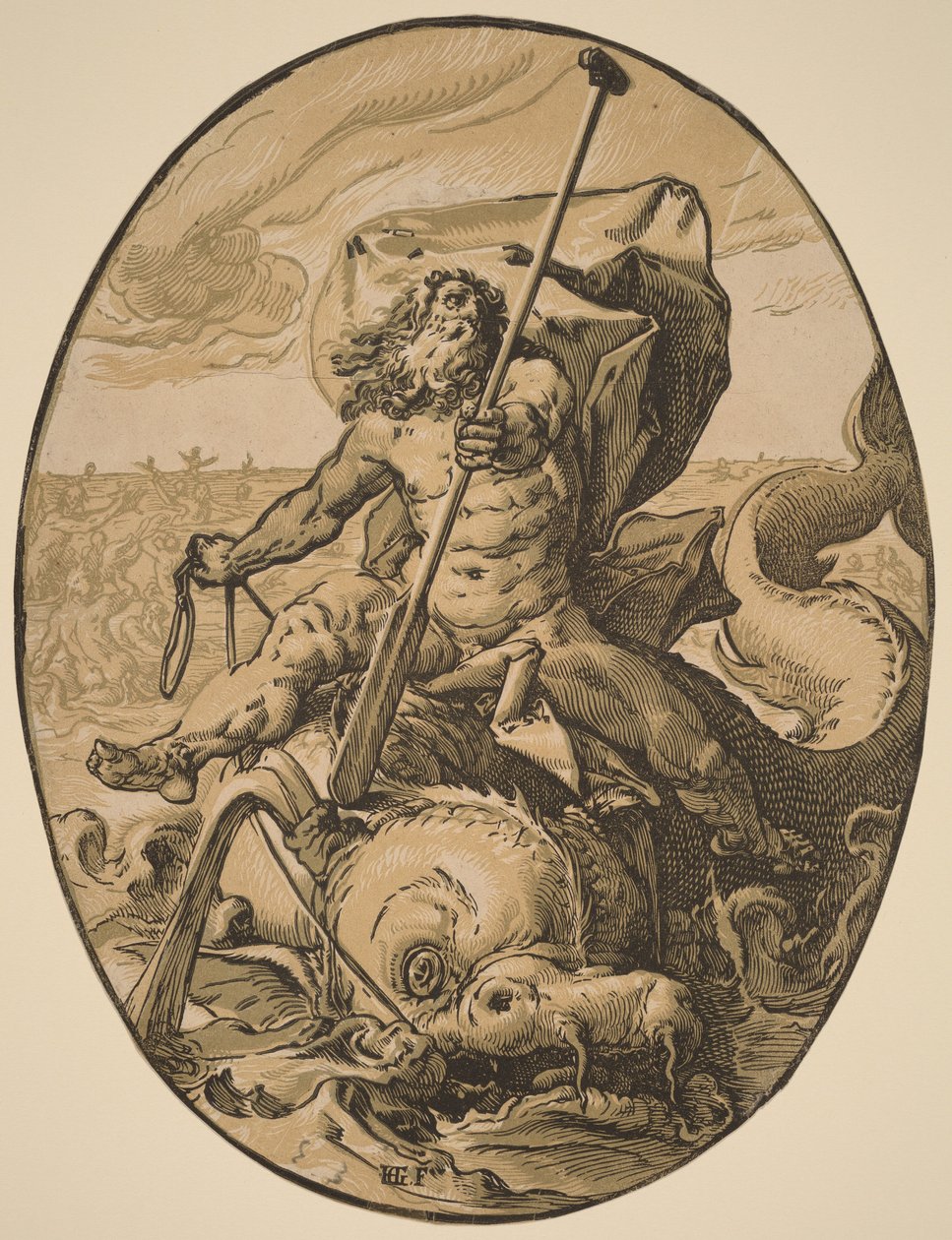 Oceanus - Hendrick Goltzius