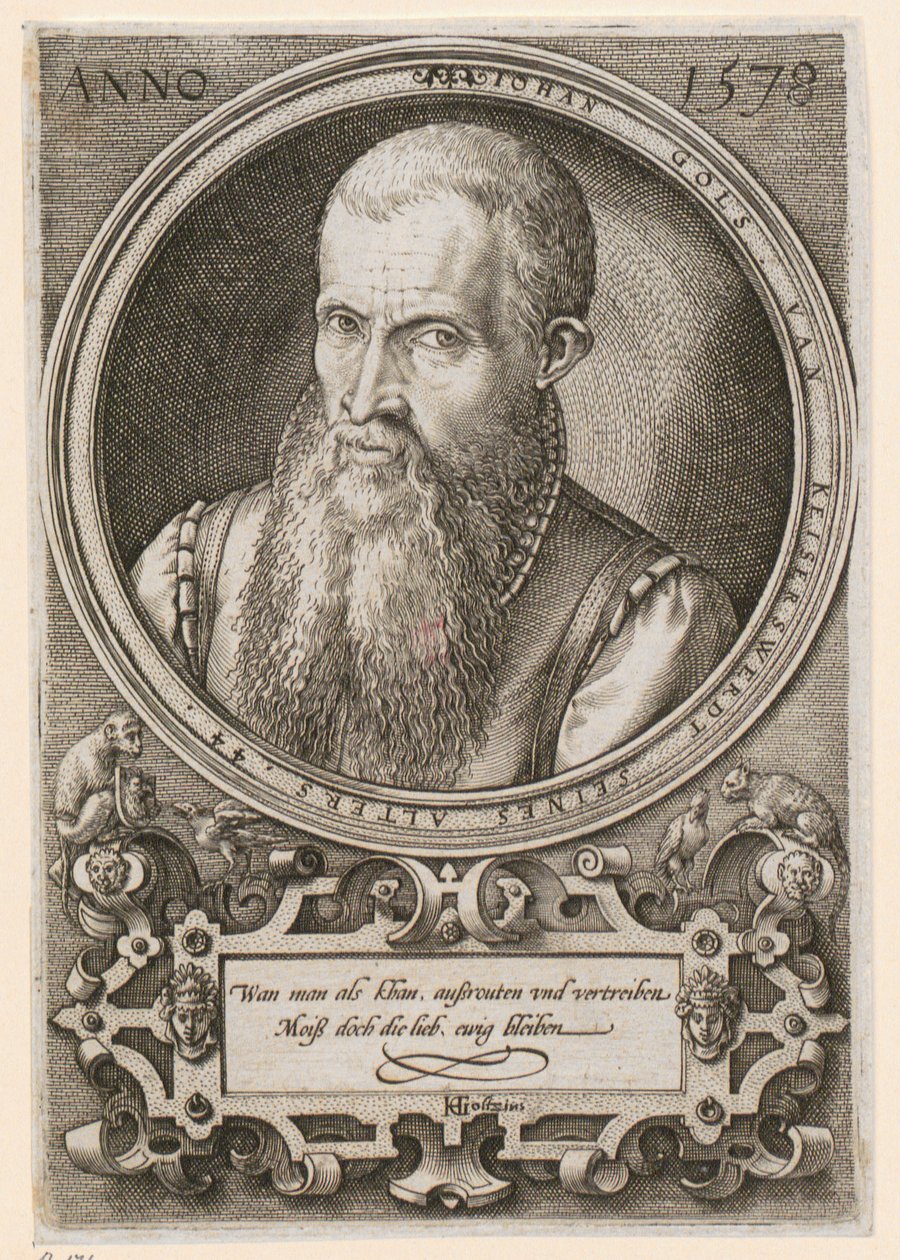 Portrait de Jan Goltz II [Jan Gols; Johan Gols] - Hendrick Goltzius
