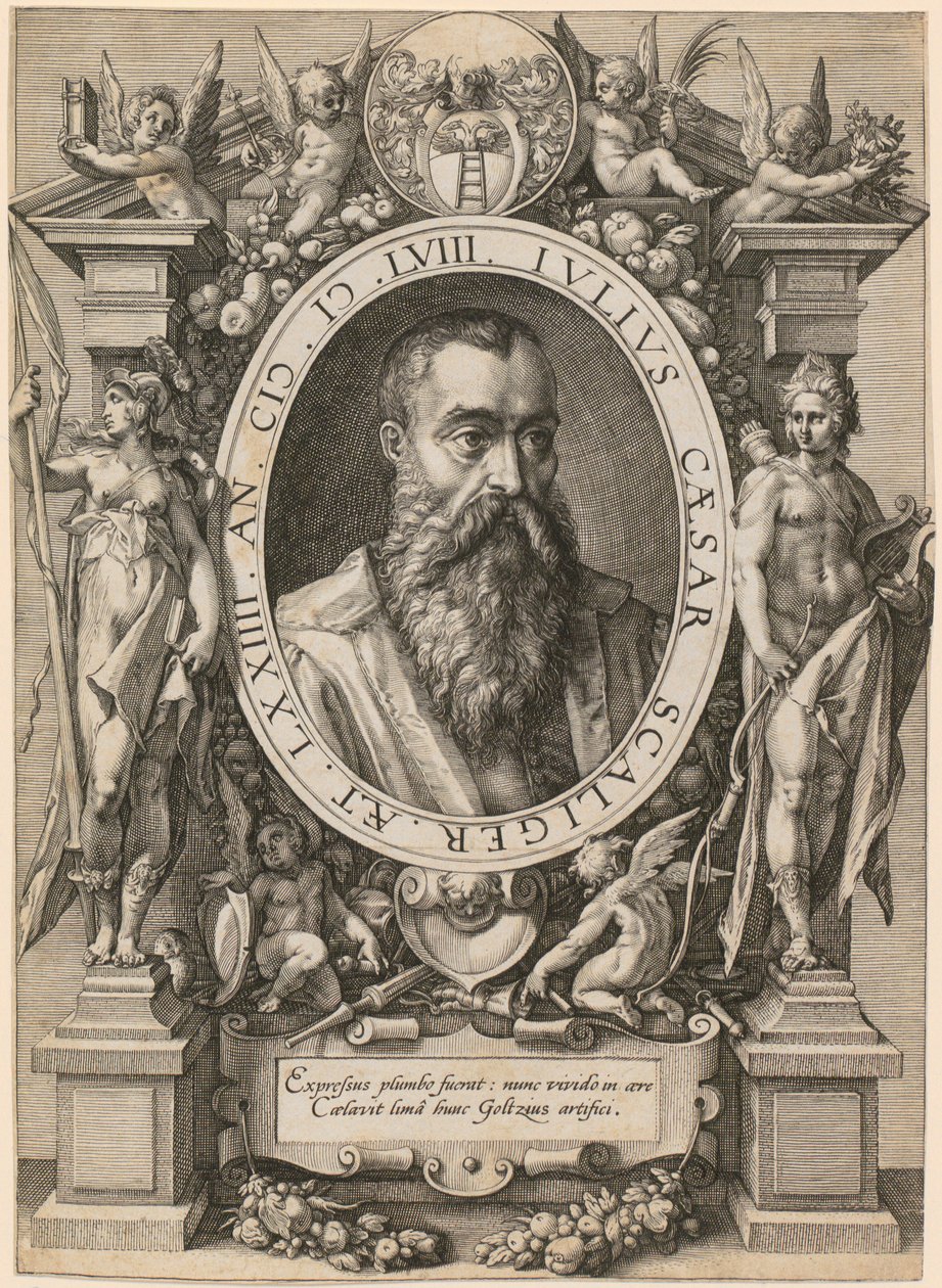 Portrait de Jules César Scaliger - Hendrick Goltzius