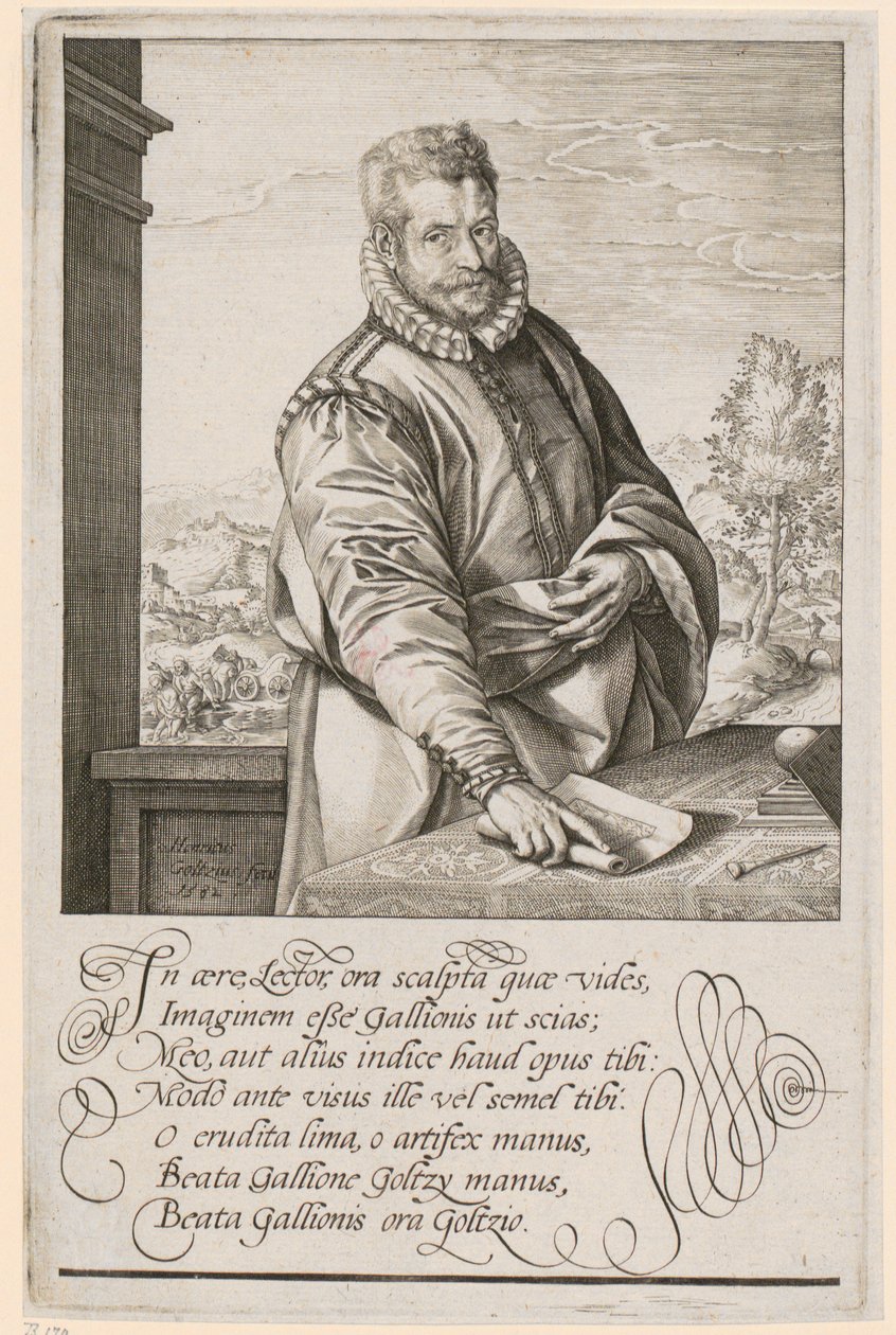 Portrait de Philips Galle - Hendrick Goltzius