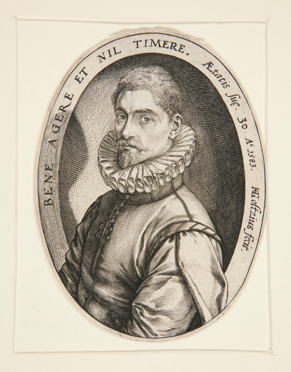 Portrait de Hieronymous Scholiers - Hendrick Goltzius