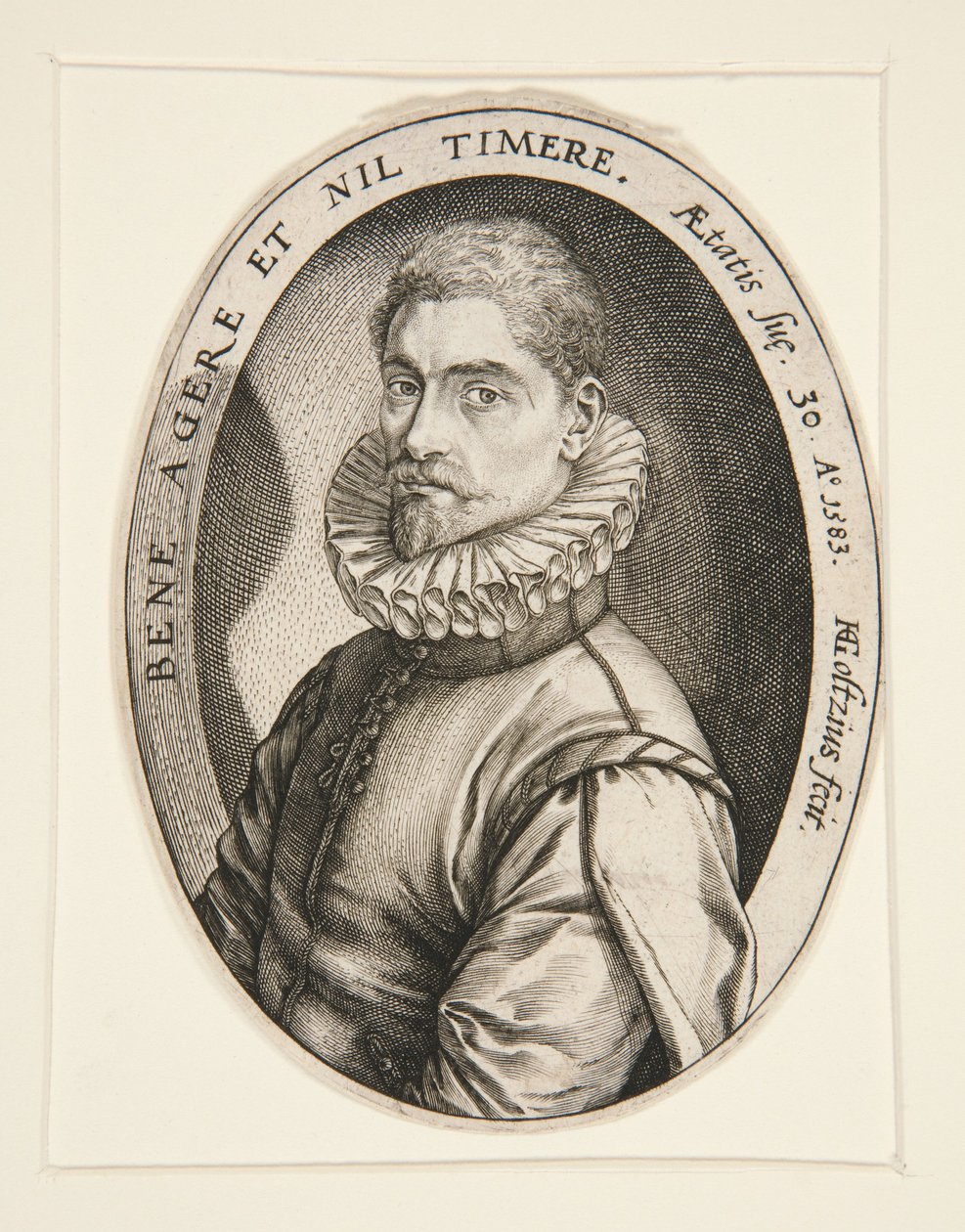 Portrait de Hieronymous Scholiers - Hendrick Goltzius