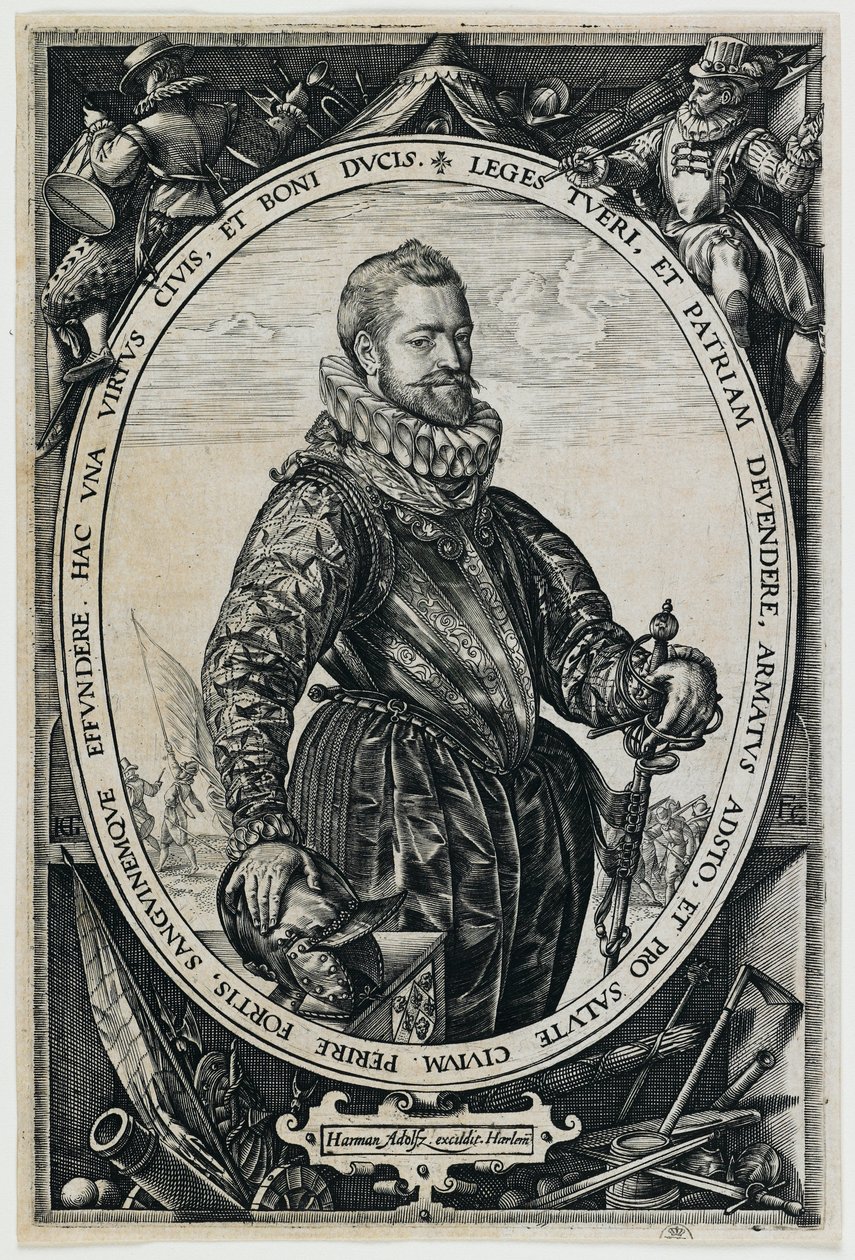 Portrait of Jacques de la Faille - Hendrick Goltzius