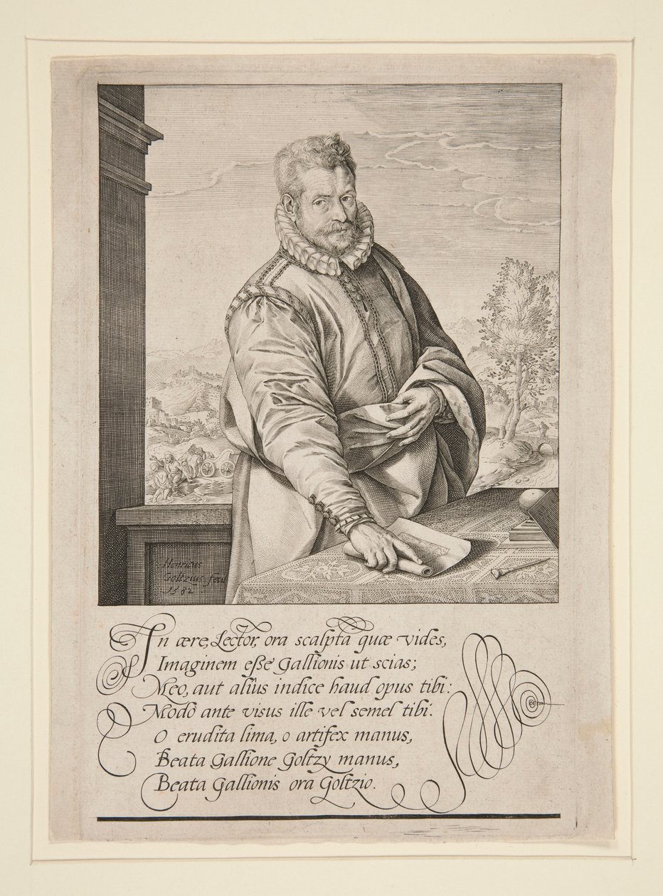 Portrait de Philip Galle - Hendrick Goltzius