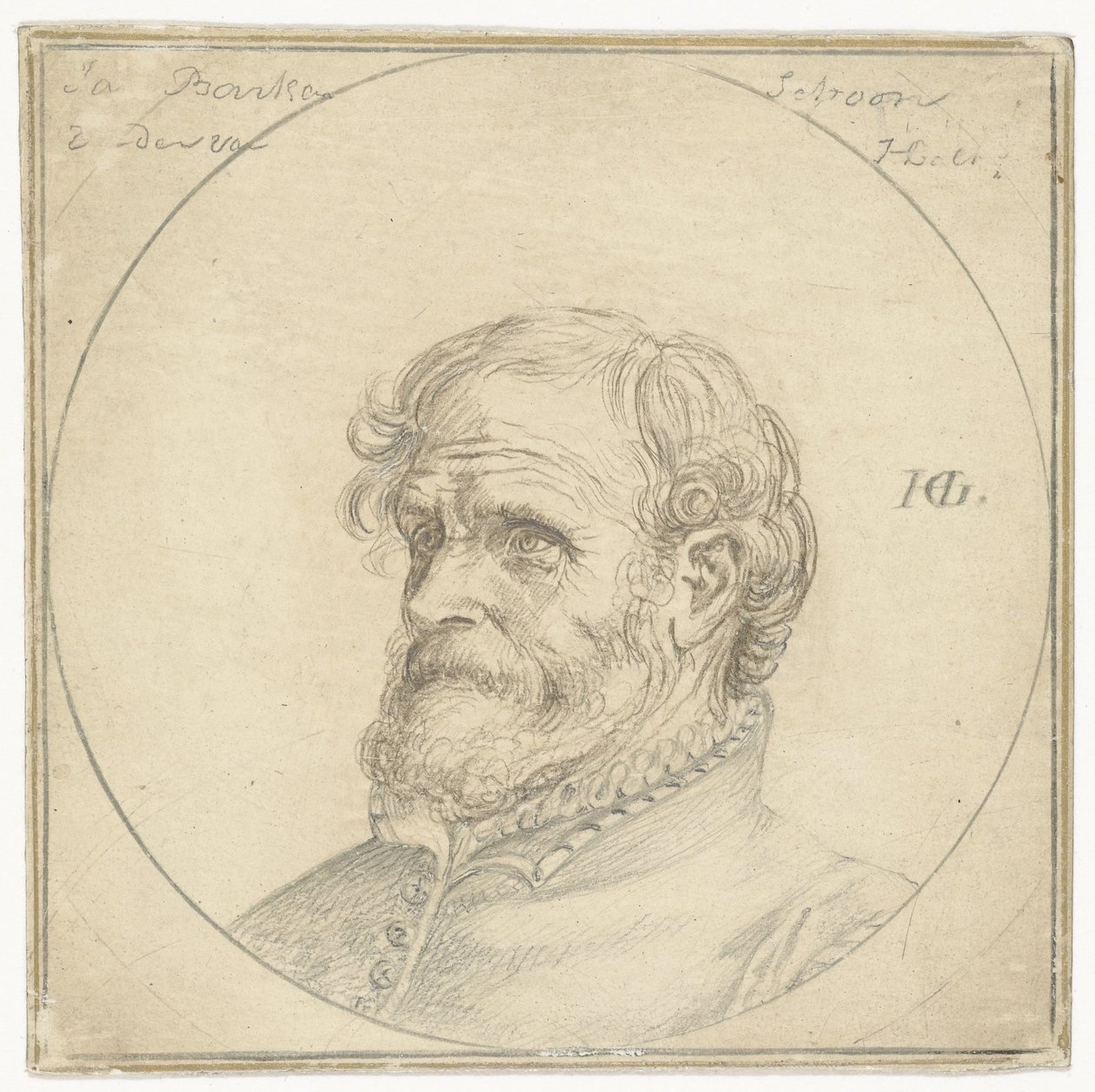 Portrait de Jan Baertsen - Hendrick Goltzius