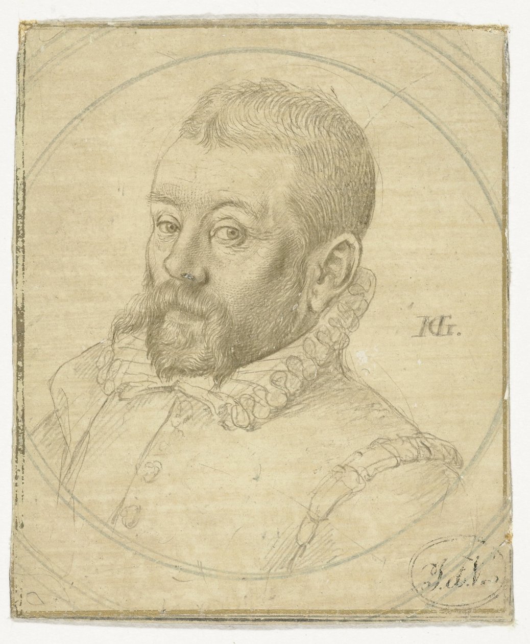 Portrait de Lubbert Claesz. van der Weijden - Hendrick Goltzius