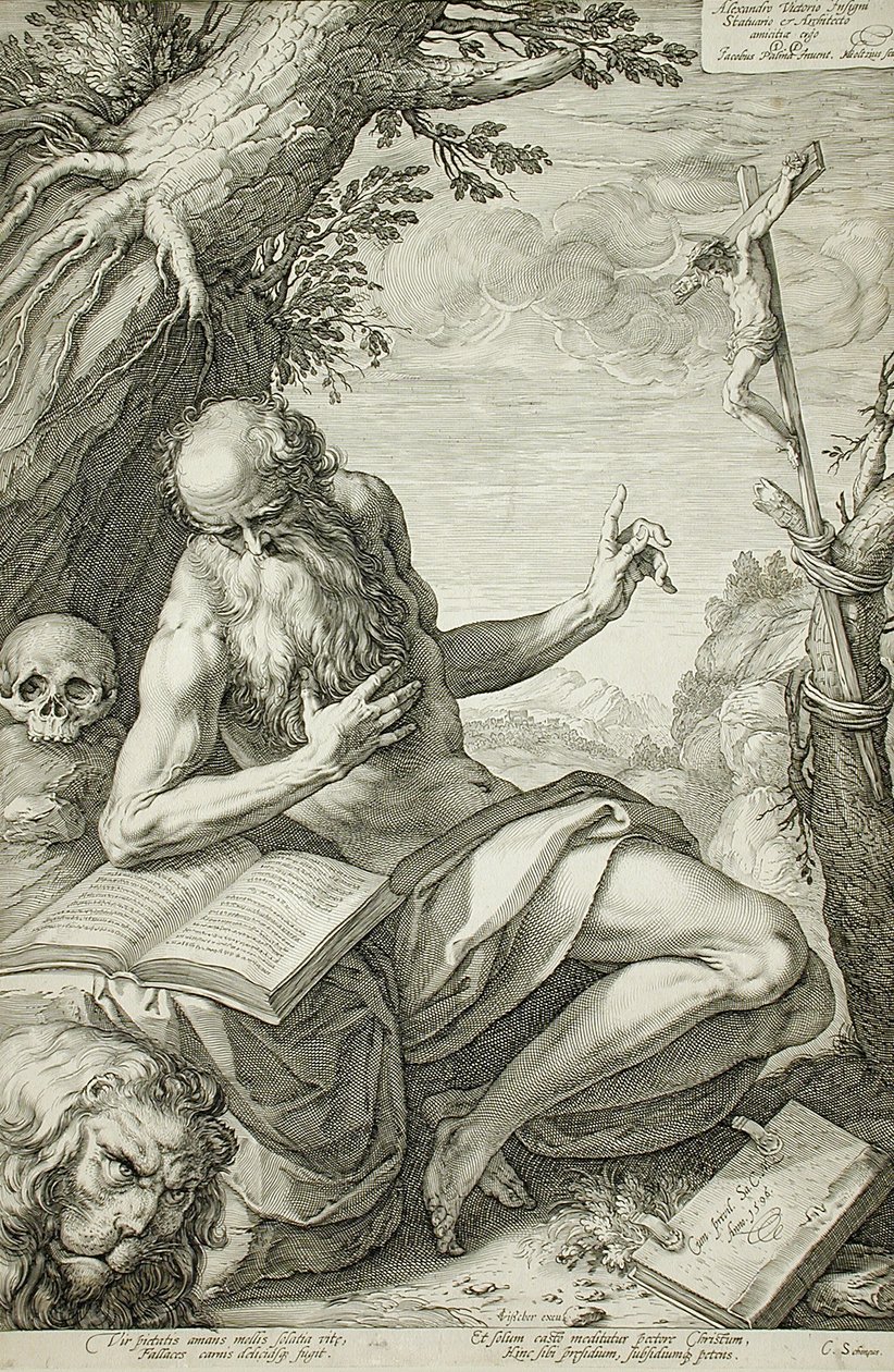 Saint Jerome - Hendrick Goltzius