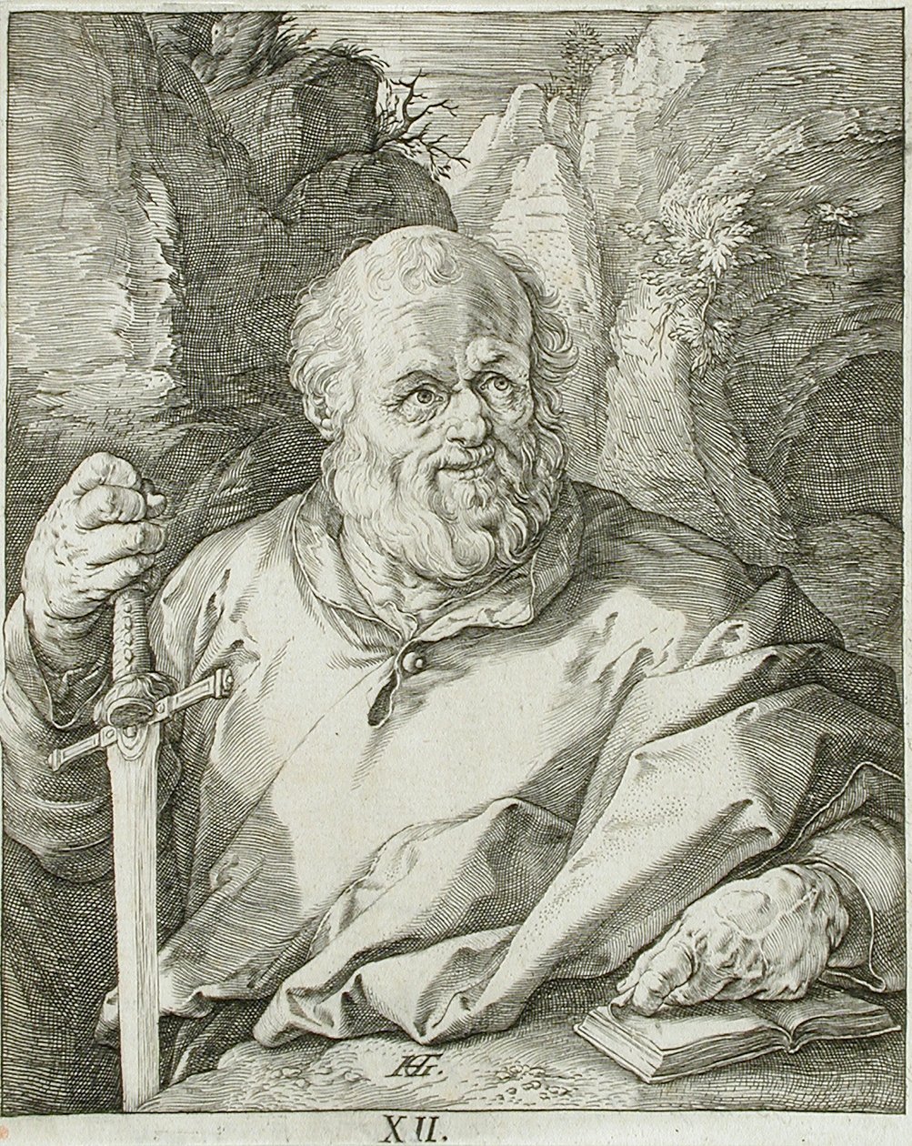 Saint Mathias - Hendrick Goltzius