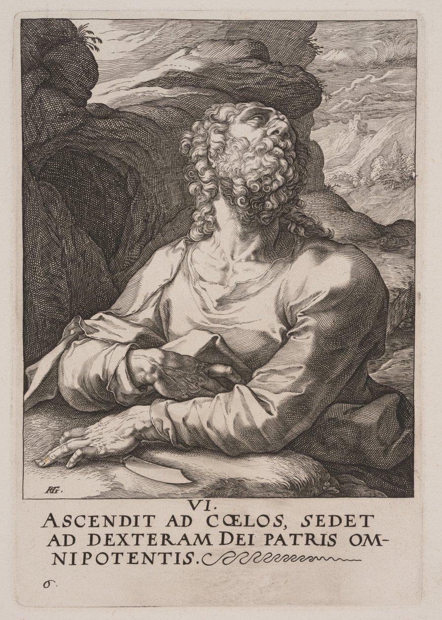 Saint Barthélemy, du Christ, des Apôtres et de saint Paul avec le Credo - Hendrick Goltzius