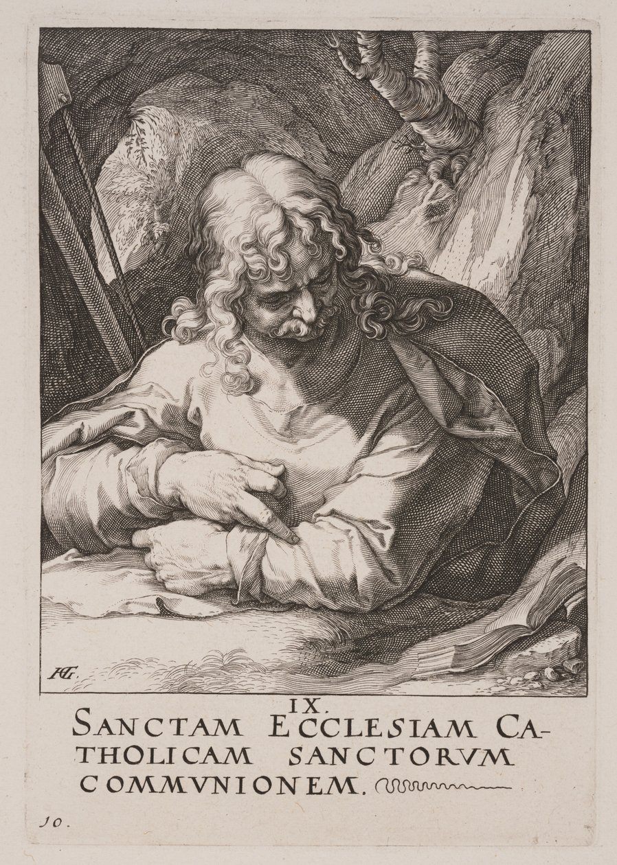 Saint Jacques le Mineur, du Christ, des Apôtres et de Saint Paul avec le Credo - Hendrick Goltzius