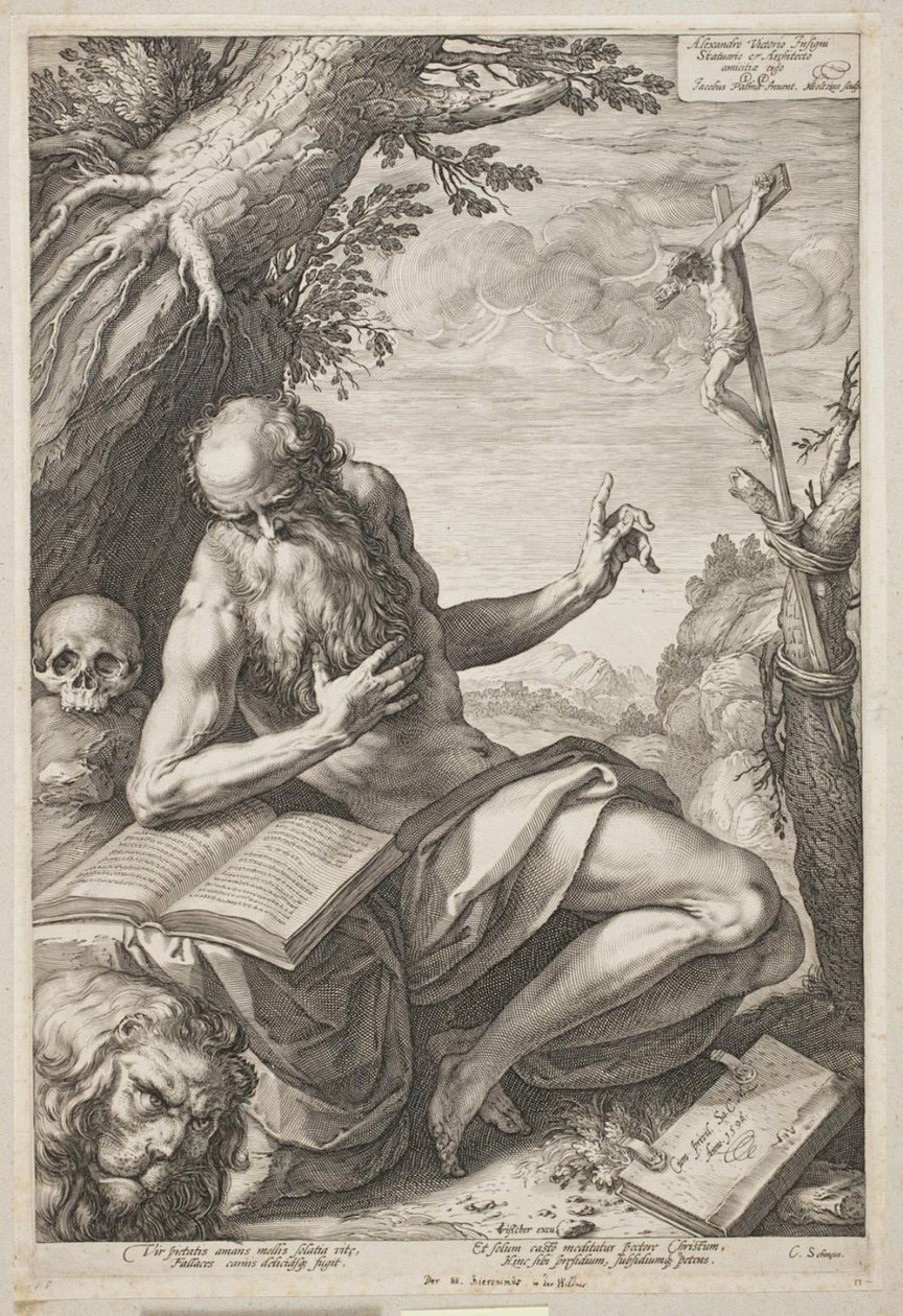 Saint Jérôme - Hendrick Goltzius