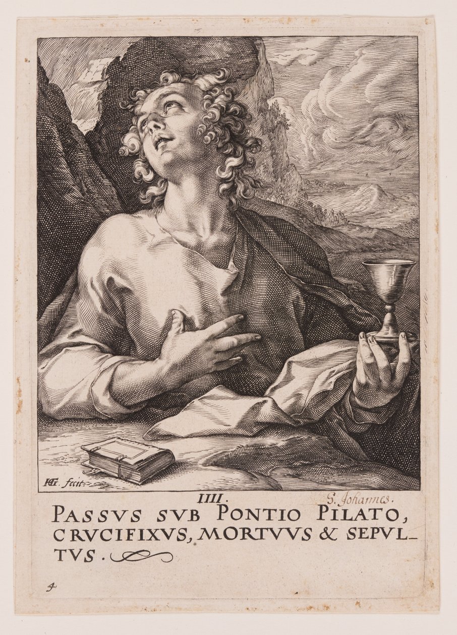 St Jean, du Christ, des Apôtres et de St Paul avec le Credo - Hendrick Goltzius