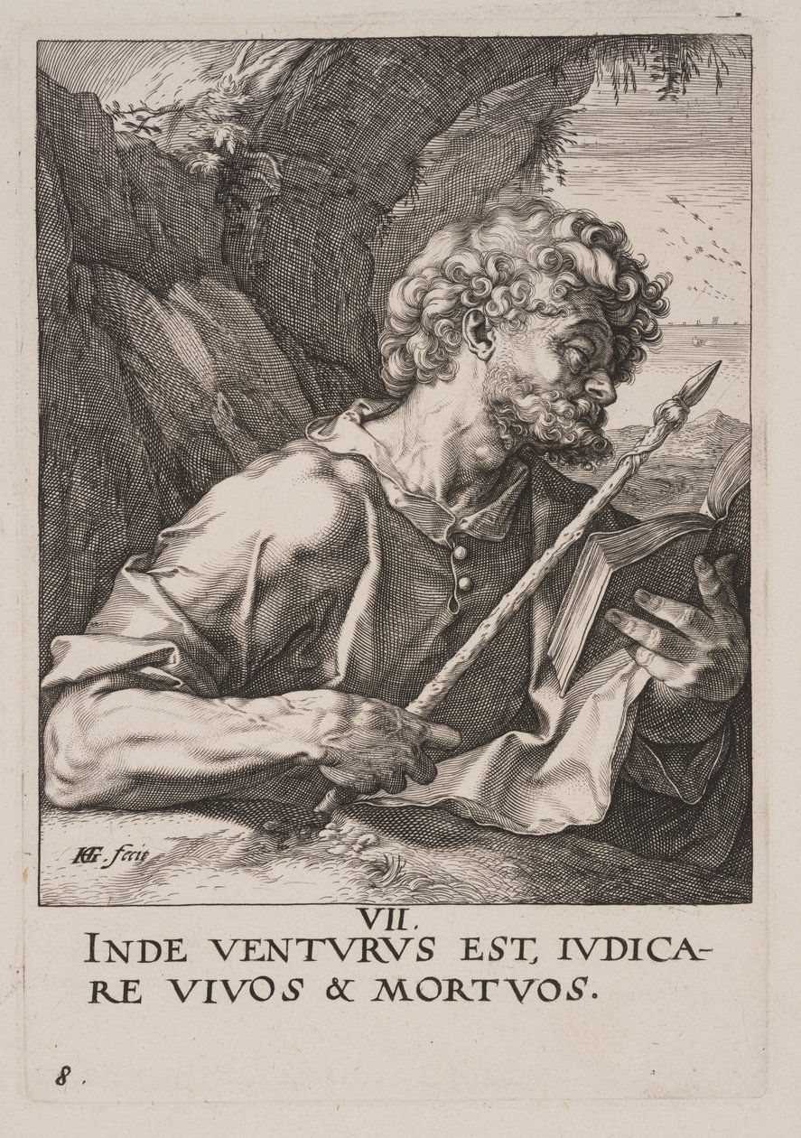 Saint Thomas, du Christ, des Apôtres et de Saint Paul avec le Credo - Hendrick Goltzius