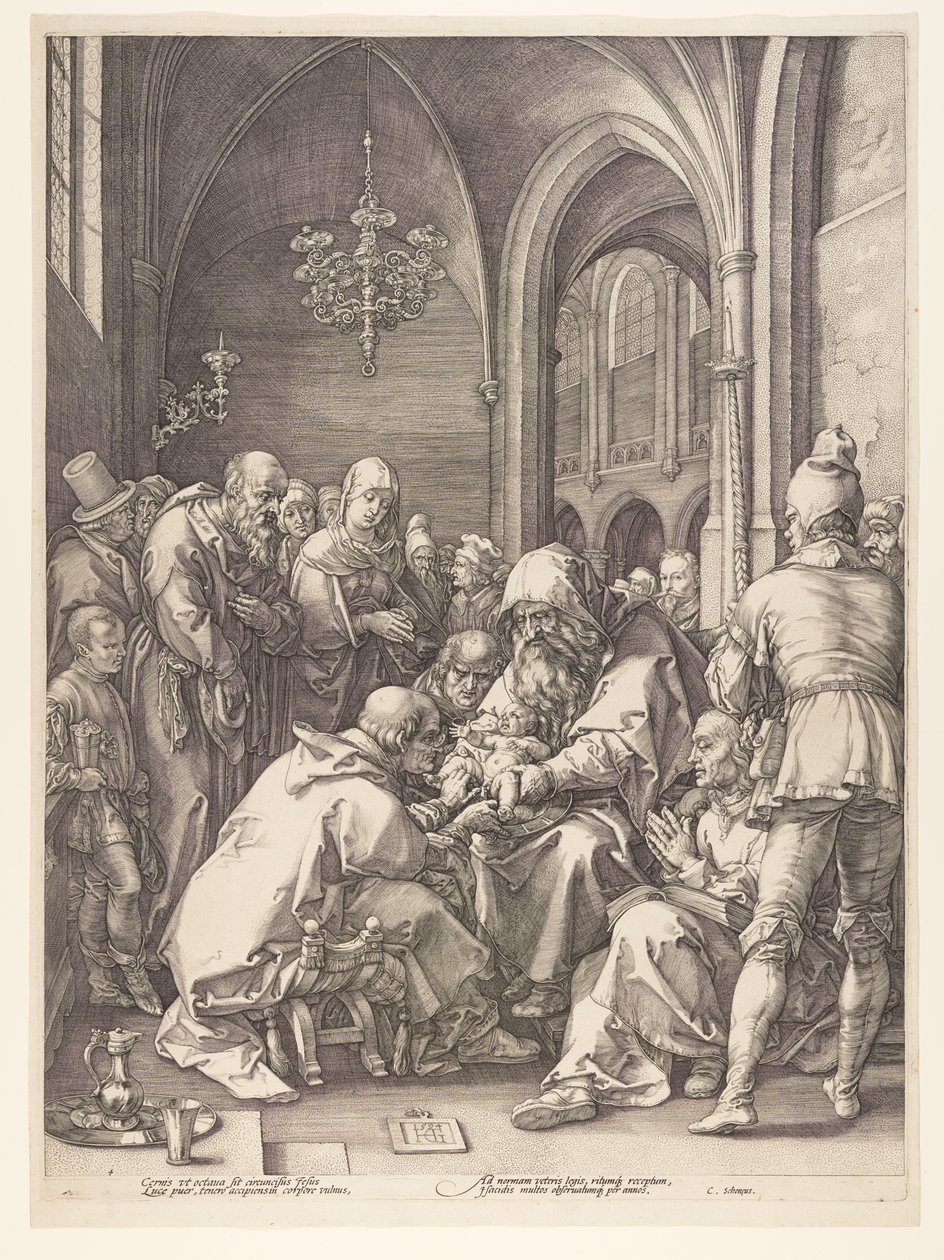 La circoncision, extrait de La naissance et les débuts de la vie du Christ - Hendrick Goltzius