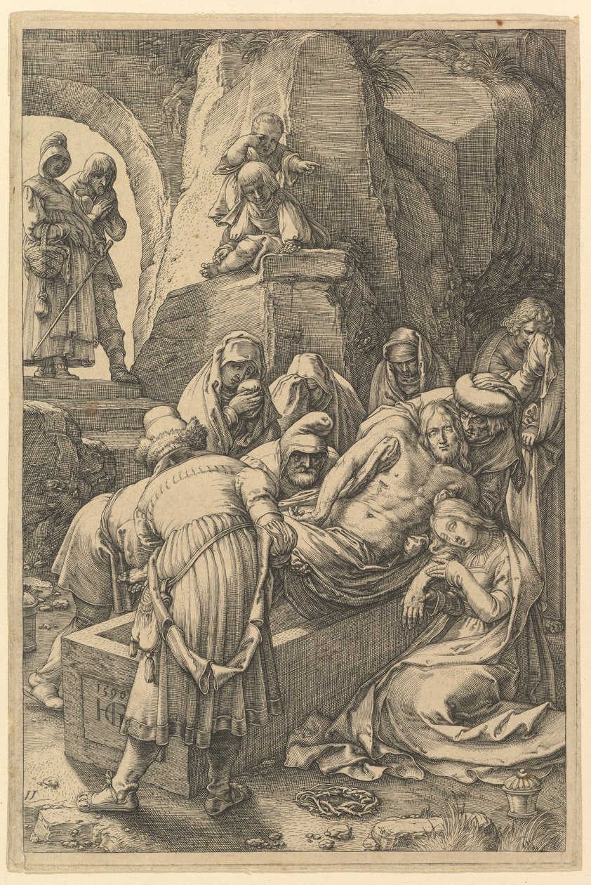 « La mise au tombeau », tiré de « La Passion du Christ » - Hendrick Goltzius