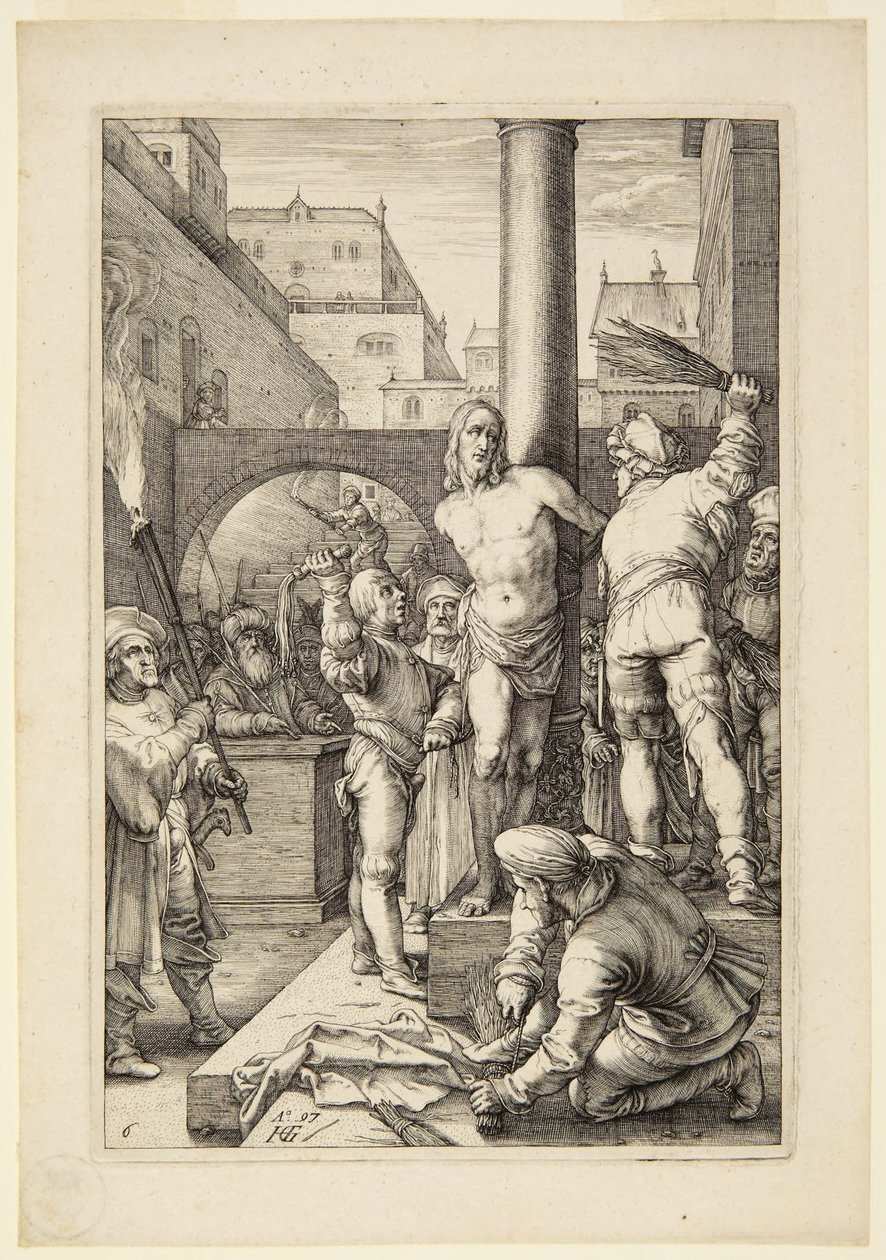 The Flagellation - Hendrick Goltzius