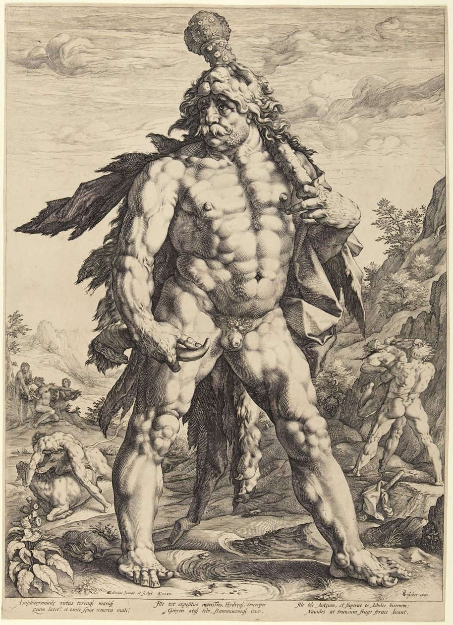 Le grand Hercule, ou « Knollenman » - Hendrick Goltzius