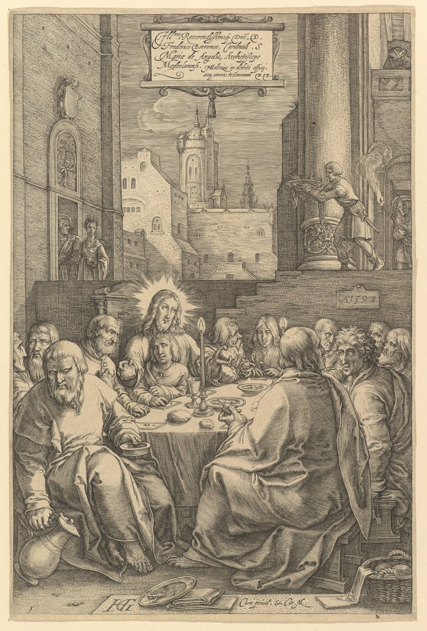 La Cène, tirée de « La Passion du Christ » - Hendrick Goltzius