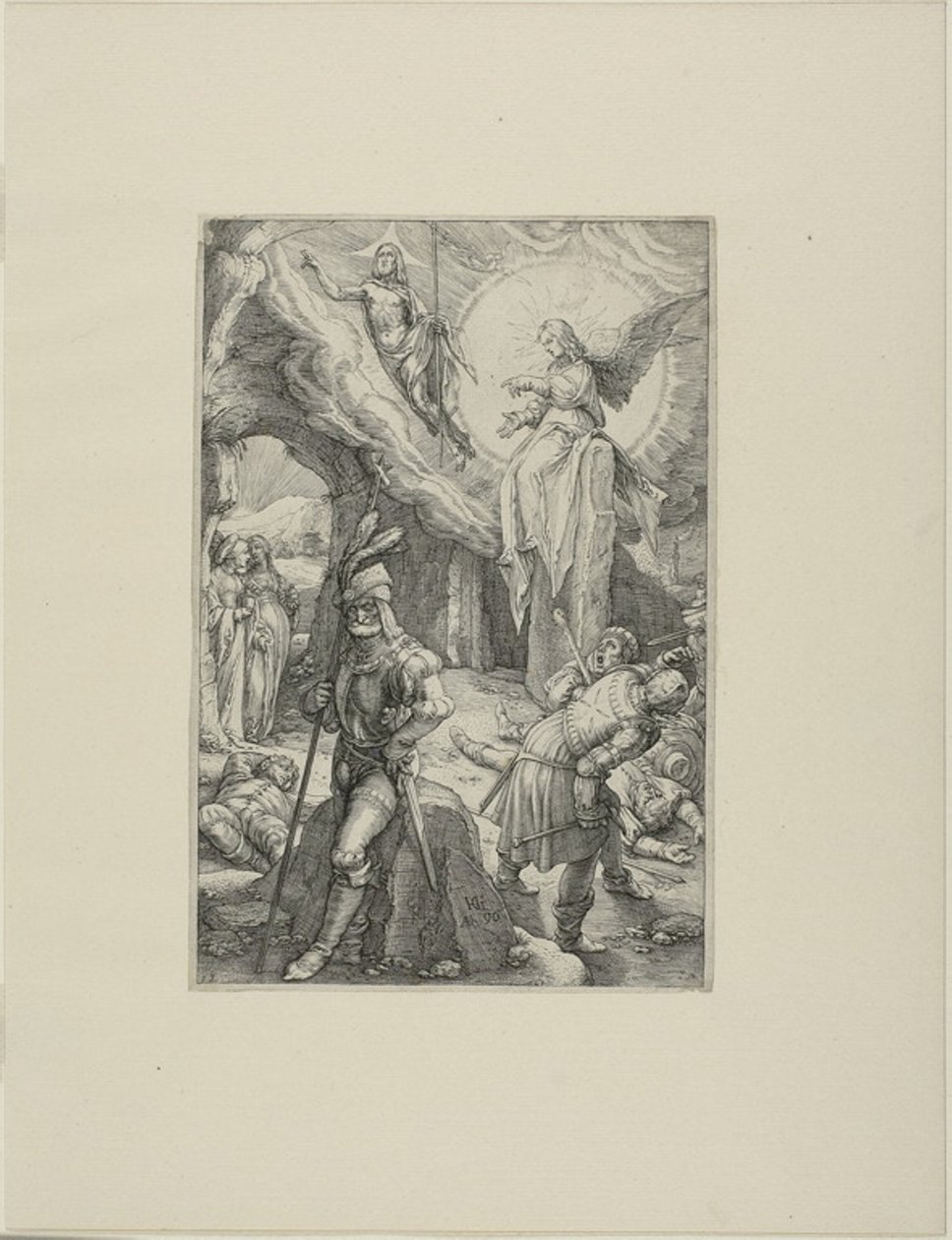 La Résurrection, planche douze de La Passion du Christ - Hendrick Goltzius