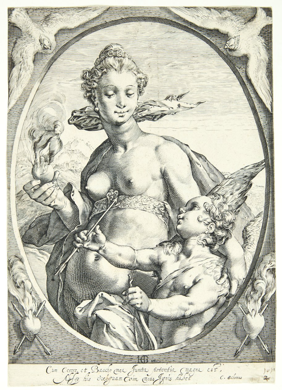 Vénus et Cupidon - Hendrick Goltzius